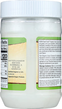 Thumbnail for NOW Foods Organic Virgin Coconut Oil, 12 oz