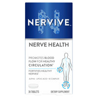 Thumbnail for Nervive Nerve Health, Alpha Lipoic Acid, Fortify Nerve Health, Healthy Nerve Function, Healthy Blood Circulation, Supplement, Tablet, 30 Tablets