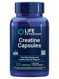 Thumbnail for Life Extension Creatine Capsules – Creatine Monohydrate – Promotes Strength, Lean Muscle, Healthy Endurance – Non-GMO, Gluten-Free – 120 Capsules