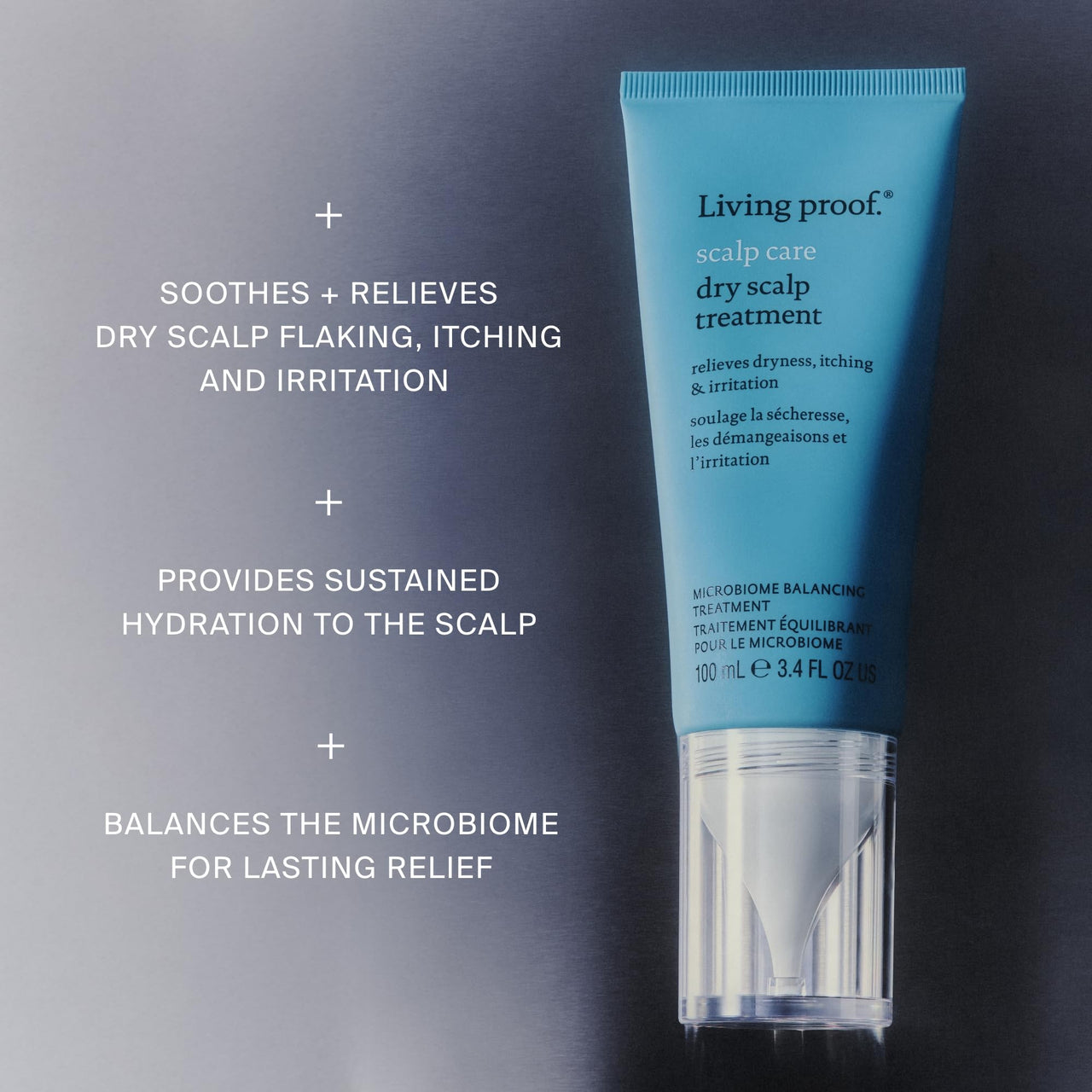 Living Proof Scalp Care Dry Scalp Treatment – Soothes Flaking, Itching, Hydrates, Balances Scalp Microbiome, Lightweight Fast-Absorbing Formula, 3.4 oz