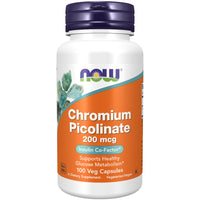 Thumbnail for NOW Supplements, Chromium Picolinate 200 mcg, Insulin Co-Factor*, 100 Veg Capsules