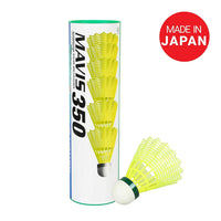 Thumbnail for YONEX Mavis 350 Nylon Badminton Shuttlecocks (Yellow, Slow Speed) | Durable Performance