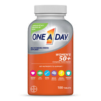 Thumbnail for One A Day Women’s 50+ Multivitamins, Multivitamin for Women with Vitamin A, C, D, E and Zinc for Immune Health Support*, Calcium & more, 100 count