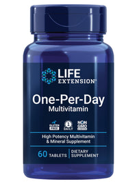 Thumbnail for Life Extension One-Per-Day Multivitamin – Packed with Over 25 Vitamins, Minerals & Plant Extracts, Quercetin, 5-MTHF Folate & More – 1-Daily, Non-GMO, Gluten-Free – 60 Tablets