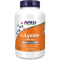 Thumbnail for NOW Supplements, L-Lysine (L-Lysine Hydrochloride) 500 mg, Amino Acid, 250 Tablets
