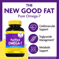 Thumbnail for InnovixLabs Purified Omega 7 Supplement - 210 mg Omega-7 Palmitoleic Acid, Fish Oil for Metabolism & Triglyceride Support, Essential Fatty Acids, IFOS Approved, 30 Softgels
