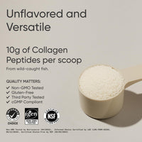 Thumbnail for Sports Research Marine Collagen Peptides Powder - Sourced from Wild-Caught Fish, Pescatarian Friendly, Keto Certified & Non-GMO Tested - Easy to Mix in Water or Juice! (34 Servings)