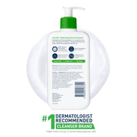 Thumbnail for CeraVe Hydrating Facial Cleanser, Moisturizing Face Wash For Dry Skin, Hyaluronic Acid + Ceramides + Glycerin, Hydrating Cleanser For Normal To Dry Skin, National Eczema Association Certified, 19 Oz