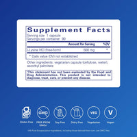 Thumbnail for Pure Encapsulations L-Lysine - Essential Amino Acid Supplement for Immune Support & Gum, Lip Health* - with L-Lysine HCl - 90 Capsules