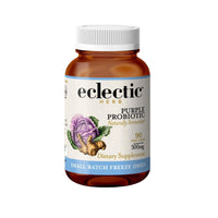 Thumbnail for Eclectic Herb - Purple Probiotic Capsules | Digestive + Intestinal Support | Freeze Dried, Concentrated Herbal Supplement | Vegan, Non-GMO, Gluten Free (90 CT | 300 mg)