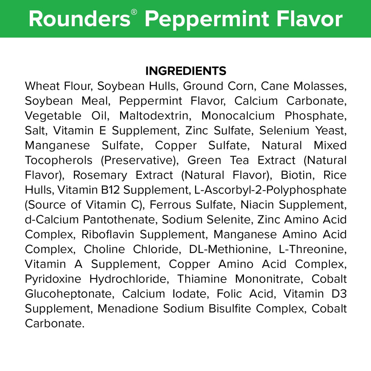 Peppermint Rounders Horse Treat 30 oz.