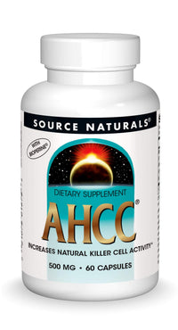 Thumbnail for Source Naturals AHCC with Bioperine 500 mg - 60 Capsules