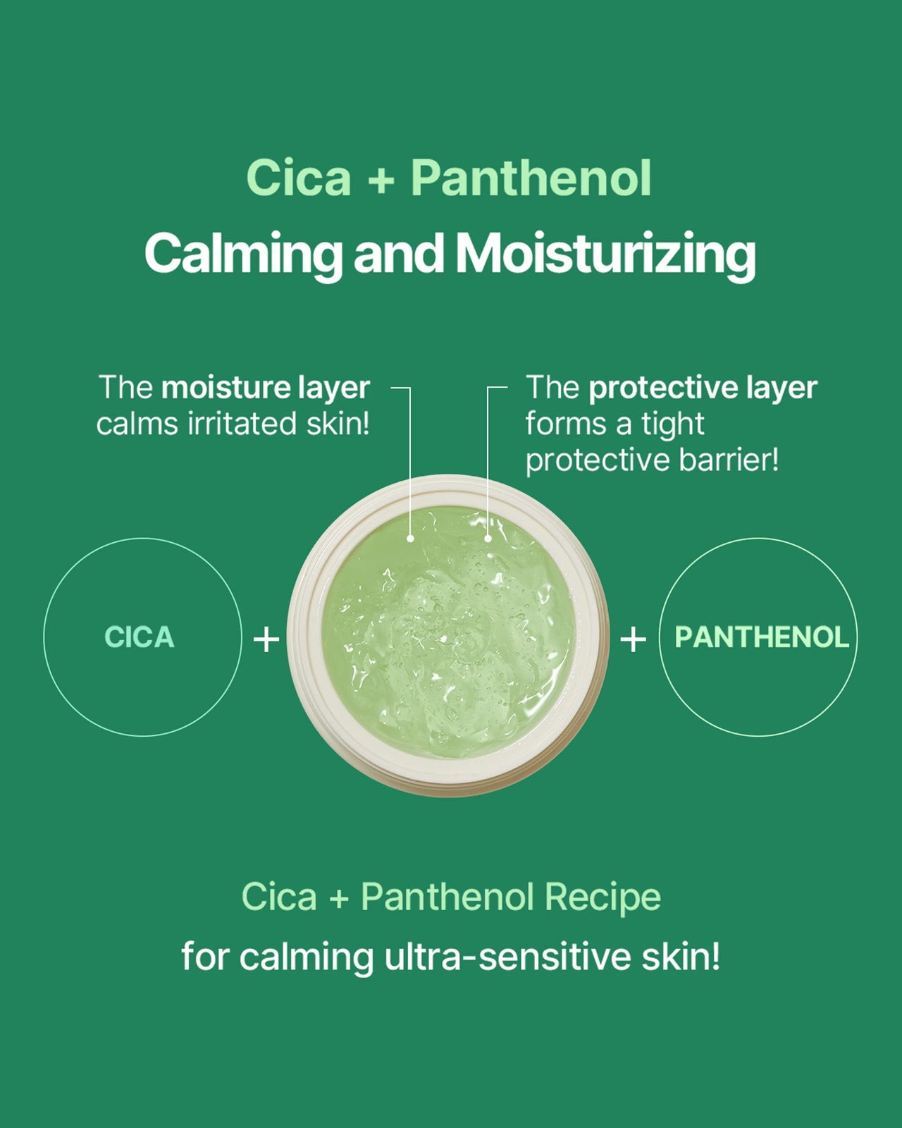 SNP CICA Panthenol Moisturizing Cream | Overnight Face Cream | Soothing, Moisturizing, and Hydrating Facial Mask with Hyaluronic Acid | Korean Skin Care Overnight Moisturizer | 3.38 Fl Oz