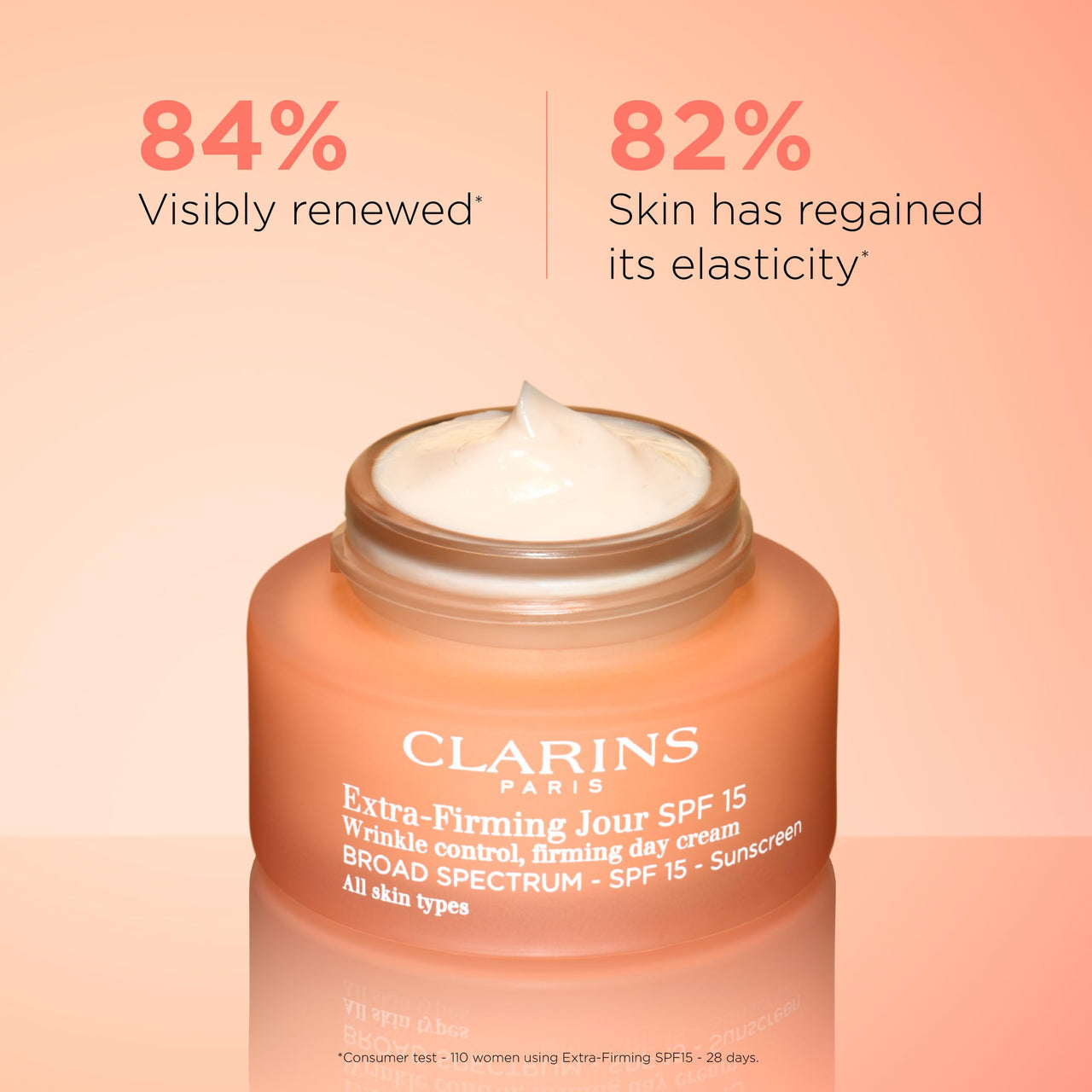 Clarins Extra-Firming Day Cream SPF 15 | Anti-Aging Moisturizer | UVA/UVB Protection | Visibly Regenerated, Firmer Skin* | Boosts Radiance