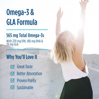 Thumbnail for Nordic Naturals ProEFA 3-6-9, Lemon Flavor - 180 Soft Gels - 565 mg Omega-3 - EPA & DHA with Added GLA - Healthy Skin, Cognition, & Positive Mood - Non-GMO - 90 Servings