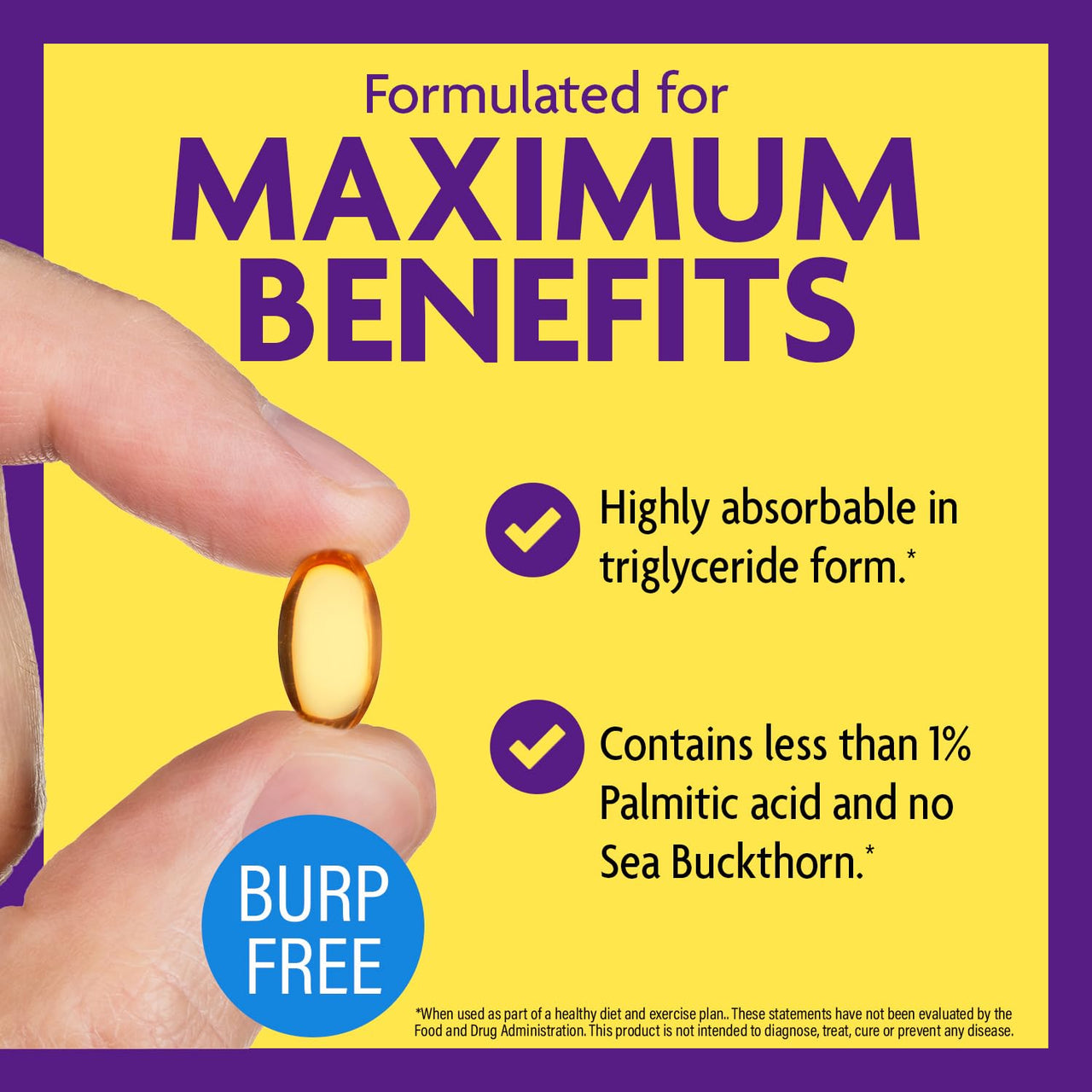 InnovixLabs Purified Omega 7 Supplement - 210 mg Omega-7 Palmitoleic Acid, Fish Oil for Metabolism & Triglyceride Support, Essential Fatty Acids, IFOS Approved, 30 Softgels