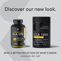 Thumbnail for Sports Research CLA - 1250mg Softgels