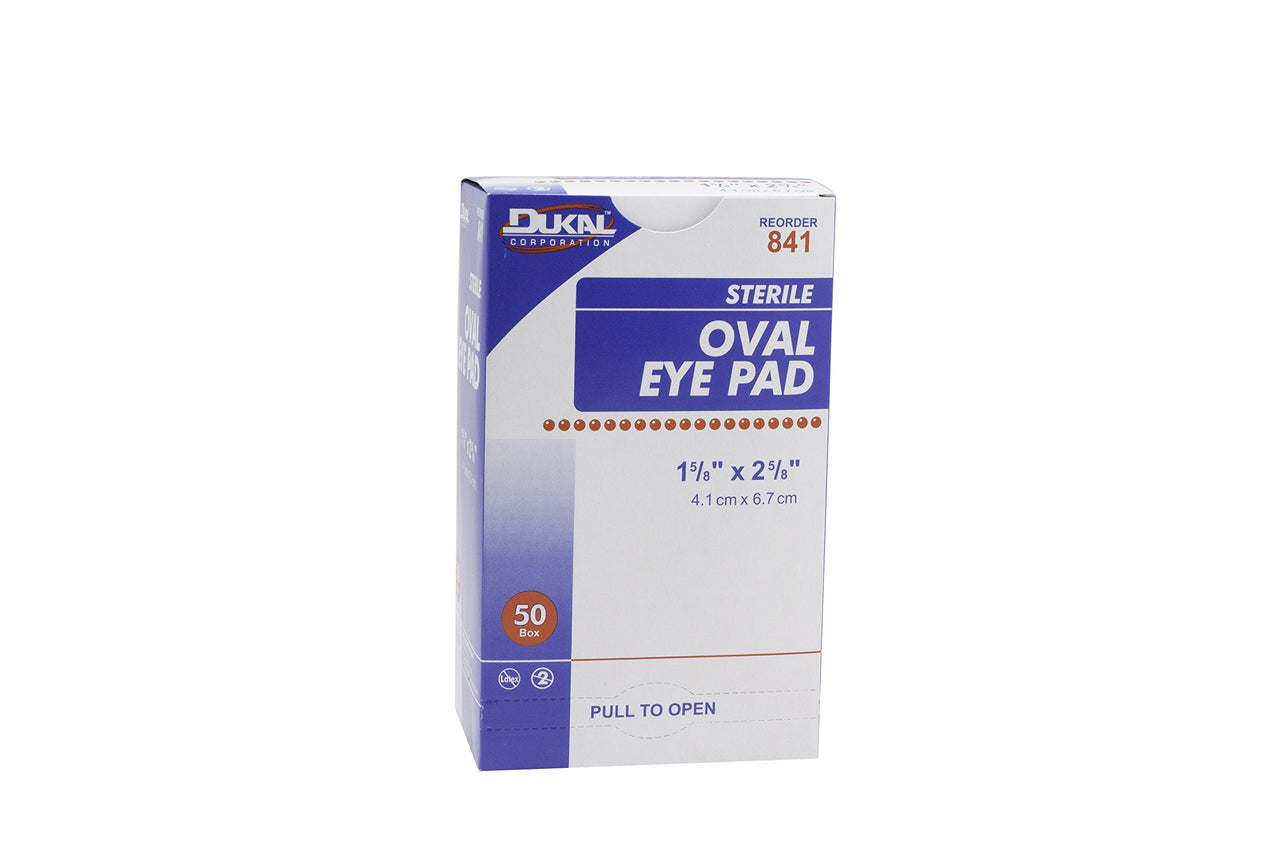 Dukal Eye Pad, Sterile, 1-5/8" x 2-5/8", White (Pack of 600)