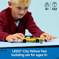 Thumbnail for LEGO City Yellow Taxi Car Building Toy for Kids - Pretend Play Set for Boys & Girls, Ages 5+ - Toy Car W/Taxi Driver & Tourist Minifigures - Gift Idea for Birthdays - 60487
