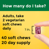 Thumbnail for Nature Made High Absorption Magnesium Complex Soft Chews, Magnesium Supplement for Muscle, Heart, Bone Support, Magnesium Citrate & Malate Blend 250 mg per Serving, 40 Vegetarian Chews, 20 Day Supply