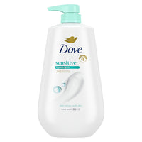 Thumbnail for Dove Body Wash with Pump Sensitive Skin For 24hr Lotion-Soft Skin Moisturizing Skin Cleanser Gentle Hypoallergenic Formula with No Sulfates No Parabens 30.6 oz