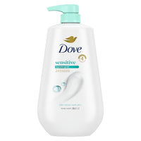 Thumbnail for Dove Body Wash with Pump Sensitive Skin For 24hr Lotion-Soft Skin Moisturizing Skin Cleanser Gentle Hypoallergenic Formula with No Sulfates No Parabens 30.6 oz