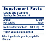 Thumbnail for Life Extension MSM, 1000 mg, methylsulfonylmethane, Supports Healthy Joints, antioxidant Support, Gluten-Free, Non-GMO, 100 Capsules