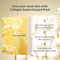 Thumbnail for SNP Supercharged Sheet Mask Set | Variety Sheet of 4-Collagen, 4-Aloe, 4-Rose Face Mask Sheet | Facial Mask for Hydrating and Moisturizing | Korean Skincare Gift Set | 12 Sheets