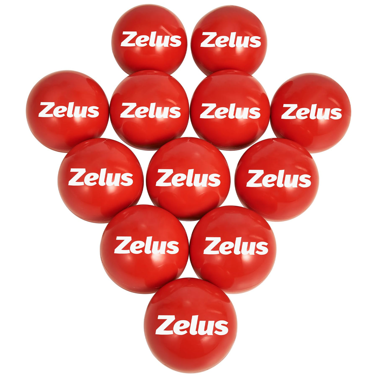 ZELUS Training Balls for Softball and Baseball Practice | 2.8-Inch 1 lb Weight Ball | Baseball Accessory for Strength Hitting Batting Pitching Improvement (Set of 12)