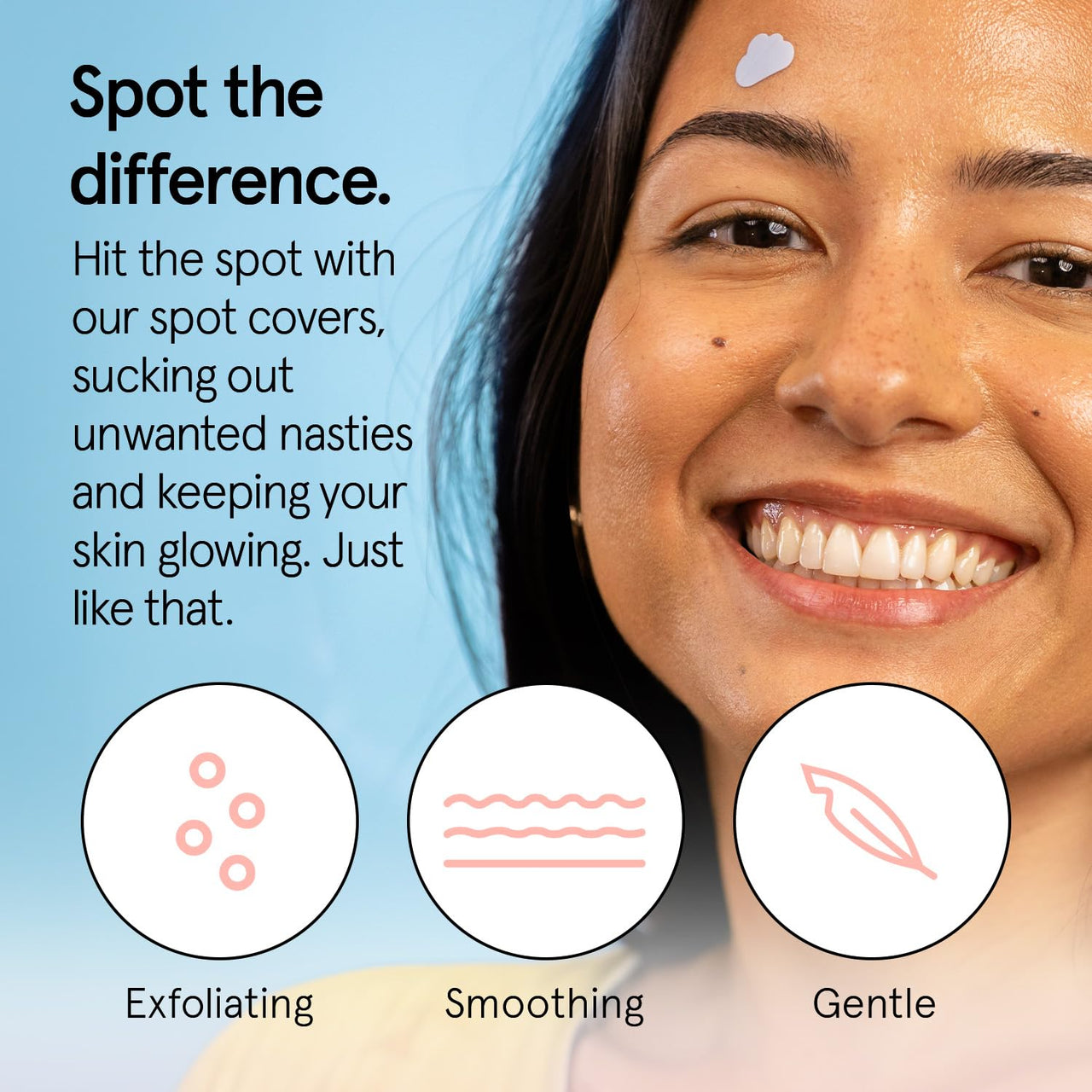 grace & stella Award Winning Pore Strip - Pimple Patches for Face - Hydrocolloid Acne Patches - Absorbs Zits, Reduces Redness - Cute Patches Dermatologist-Tested, Vegan (Multishape, 72 Count)