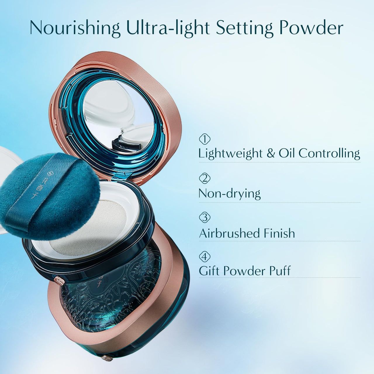FLORASIS · Fairy Peach Blossom Ultra-light Setting Powder 01 Snow(Porch Window Edition)