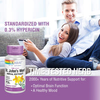 Thumbnail for SOLARAY St. Johns Wort Aerial Extract 450mg Two Daily | Mood & Brain Health Support | 0.3% Hypericin | 60ct, 30 Serv.