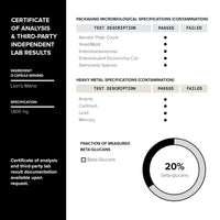Thumbnail for Toniiq Lion’s Mane - Ultra High Potency 10:1 Extract with 30% Polysaccharides - Highly Concentrated & Bioactive - Third-Party Lab Tested - 120 Capsules