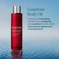 Thumbnail for ELEMIS Japanese Camellia Body Oil Blend | Luxuriously Lightweight Body Oil Nourishes, Conditions, and Softens Stretch Marks and Postpartum Skin | 100 mL