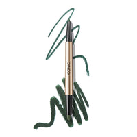 Thumbnail for ICONIC LONDON Smokey Eye Duo Eyeliner | Creamy, Easy to Blend 2-in-1 Eyeliner Crayon, Water Resistant, Cruelty Free, Vegan Makeup (Juniper Green) 0.027 oz