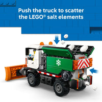 Thumbnail for LEGO City Snowplow Truck Building Toy for Kids - Pretend Play Vehicle for Boys & Girls, Ages 5+ - Toy Truck W/Movable Plow & Driver Minifigure - Gift Idea for Birthdays - 60490