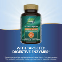 Thumbnail for Nature's Way Gluten Defense Digestive Enzymes*, Helps Digest Wheat and Dairy**, Gluten and Casein Digestive Enzymes*, 120 Vegan Capsules (Packaging May Vary)