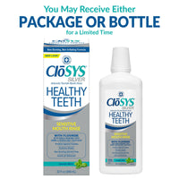 Thumbnail for Closys Healthy Teeth Anti-Cavity Oral Rinse Mouthwash with Fluoride, Non-Burning, Non-Irritating â€“ 32 Fl Oz