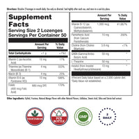 Thumbnail for KAL GABA L-Theanine Stress B Lozenge, B Complex Vitamin Supplement, Healthy Relaxation, Mood & Focus Support, Natural Mango Tangerine Flavor, Vegan, 50 Servings, 100 Lozenges