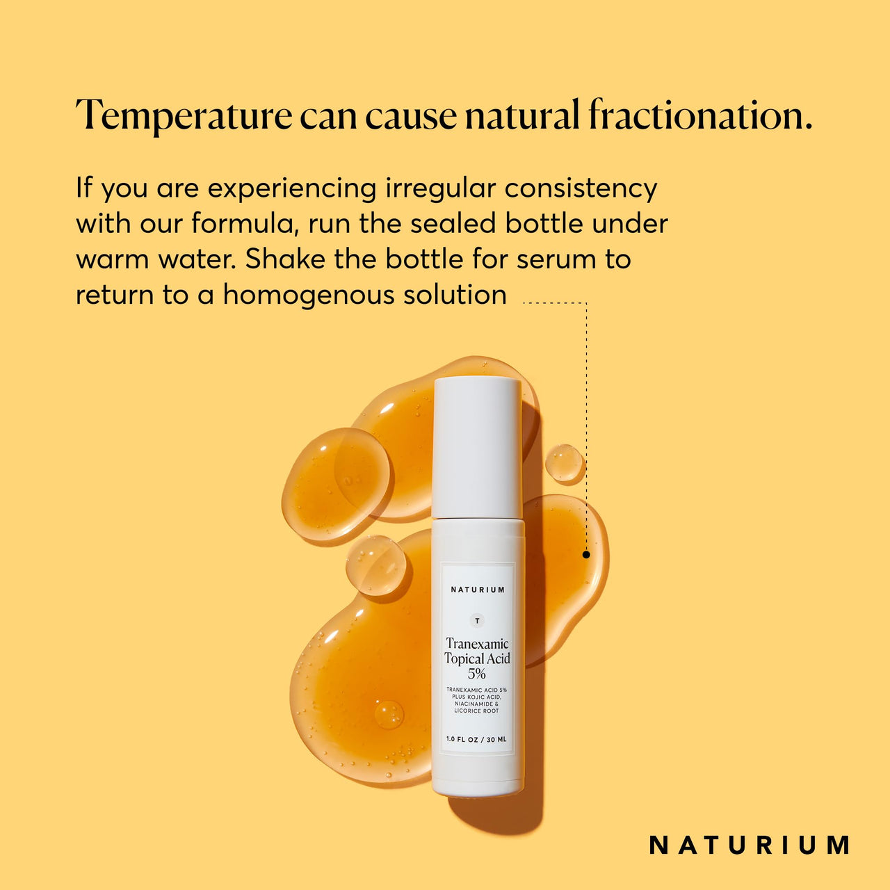 Naturium Tranexamic Topical Acid 5%, Face & Skin Care, with Kojic Acid, Niacinamide & Licorice Root, 1 oz