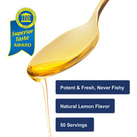 Thumbnail for Carlson - Cod Liver Oil, 1100 mg Omega-3s, Liquid Fish Oil Supplement, Wild-Caught Norwegian Arctic, Sustainably Sourced Nordic Liquid, Lemon, 250 ml