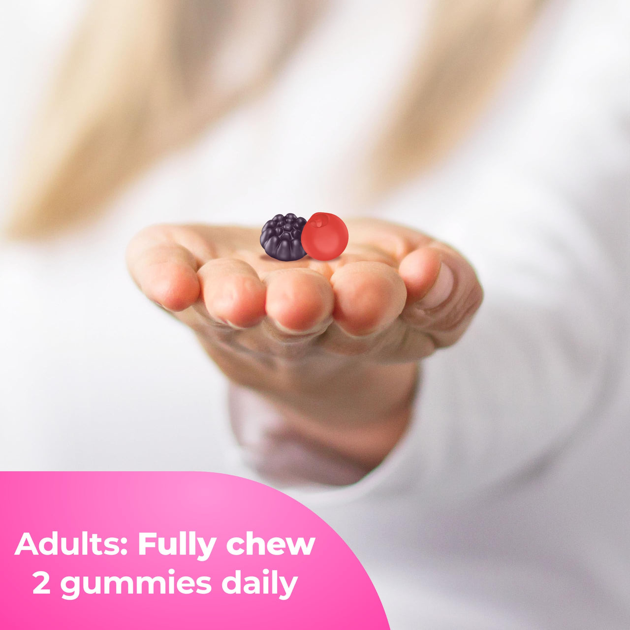 ONE A DAY Multi+ Hair, Skin & Nails, Multivitamin + Boost of Support for Healthy Hair, Skin & Nails with Biotin and Vitamins A, C, E & Zinc ,Gummy 120 Count (2 Month Supply)