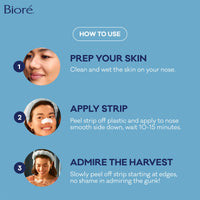 Thumbnail for Bioré Original Blackhead Remover Strips, Deep Cleansing Nose Strips With Instant Pore Unclogging, Features C-Bond Technology, Oil-Free, Non-Comedogenic Use, 14 Count, Pack of 4
