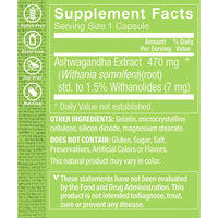 Thumbnail for The Vitamin Shoppe Ashwagandha 470MG - Stress Support, Energy & Adaptogenic Wellness, Root Extract (60 Capsules)
