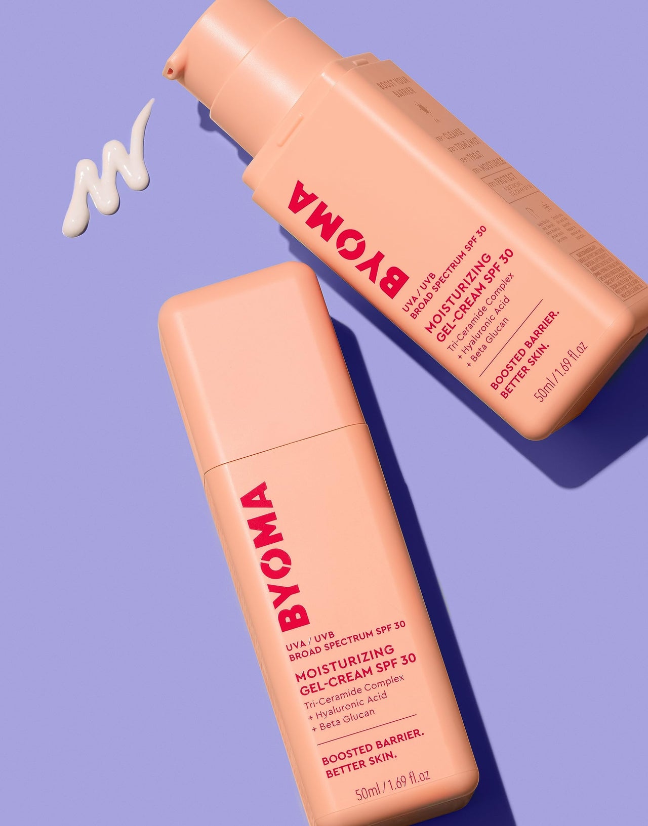 BYOMA Gel Cream SPF 30 - Barrier Repair Cream/Gel Face Lotion with Broad Spectrum Sunscreen - Ceramide SPF Face Moisturizer for Dry Skin - Alcohol Free, Oil Free Face Moisturizer - 1.69 fl. Oz