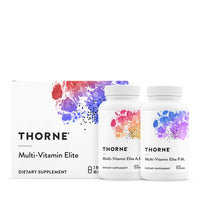 Thumbnail for THORNE - Multi-Vitamin Elite - Daily Nutritional Supplement - AM Formula Supports Cellular Energy Production &PM Formula Supports Restful Sleep* - Gluten-Free, Dairy-Free - 180 Capsules - 30 Servings