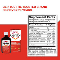 Thumbnail for Geritol Liquid Vitamin and Iron Supplement, Energy Support, Contains High Potency B-Vitamins and Iron, Pleasant Tasting, Easy to Swallow, No Artificial Sweeteners, Non-GMO, 12 Oz