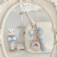 Thumbnail for Flower Knows Bunny Garden Lip Balm & Bag Charm, Blue Keychain Balm
