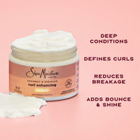 Thumbnail for SheaMoisture Hair Mask Coconut & Hibiscus for Dry Curls Hair Mask with Shea Butter 11.5 oz