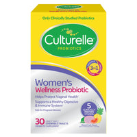 Thumbnail for Culturelle Women’s Wellness, Daily Chewable Probiotics for Women - Supports Digestive, Vaginal and Immune Health, Occasional Diarrhea, Gas & Bloating - Non-GMO - 30 Count